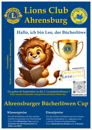 Plakate Ahrensburg Buecherloewen Cup 1